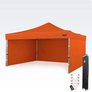 Cort Evenimente 4x4m - cu 3 pereți - Portocaliu