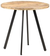 vidaXL Masă de bucătărie, 80 cm, lemn de mango nefinisat