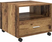 vidaXL Masă de cafea cu sertar Lemn Vechi 55 x 55 x 45cm Lemn compozit