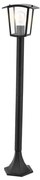 Stalp mediu pentru iluminat exterior IP44 Taverna negru, transparent
