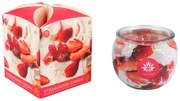 Lumânare parfumată Arome Strawberry Cream în sticlă, 90 g