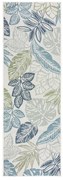 Covor pentru exterior și interior verde/albastru 80x230 cm Bella Leaf – Flair Rugs