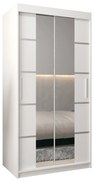 Dulap de haine 120 cm Verika 4 120 (alb). 1064265