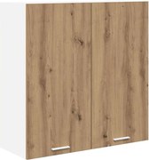 vidaXL Dulap suspendat Stejar Artizanal 80 x 31 x 80 cm Lemn compozit