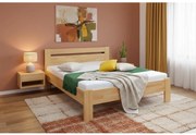 Pat matrimonial din lemn masiv AMARA 180x200 cm fag
