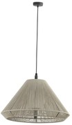 Lustra/Pendul iluminat exterior decorativ SAIGON cone W70 gri/bej