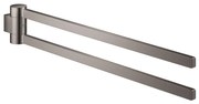 Grohe Selection Suport prosop baie tip bara dubla 40 cm, antracit (hard graphite)