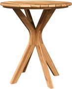 vidaXL Masă laterală Maro 70 x 70 x 75 cm Lemn solid de tec