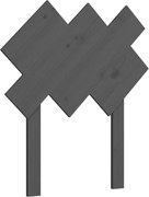 vidaXL Tăblie de pat, gri, 72,5x3x81 cm, lemn masiv de pin