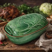 Oala Din Lut Pentru Sarmale - Gust Autentic Romanesc, Glazurat, 4.5 litri