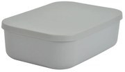 Cutie de depozitare gri din plastic cu capac 24x18x8 cm – Homéa