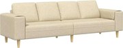 vidaXL Canapea pentru living Crem 250 x 77 x 76 cm Poliester