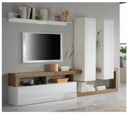 Set living LENOR alb/stejar