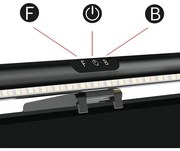LED iluminare tactilă reglabilă monitor 42 cm, 5W, 5V, 3000-6000K, negru