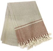 Față de masă din bumbac Tiseco Home Studio, 250 x 150 cm, bej - roz