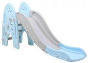 Tobogan Pentru Copii NOVOKIDS™ NovaSlide Crown , Pentru Interior si Exterior, 160 centimetri panta alunecare, Maxim 30 Kg, Model Coroana , Albastru