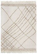 Covor crem țesut manual din amestesc de lână 200x300 cm Astera Linear – Flair Rugs