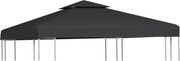 vidaXL Copertină rezervă acoperiș pavilion gri închis 3x3 m 310 g/m²