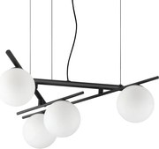 Lustra suspendata moderna ATLAS SP4 NERO