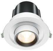 Spot LED incastrabil rotativ retractabil Hidden alb