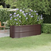 vidaXL Strat înălțat grădină 224x80x68 cm oțel galvanizat