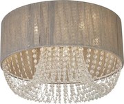 Plafonieră BELLANO Searchlight 62615-5CC, 5xG9/7W/230V, Ø 50 cm, gri