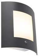 Lampă de perete exterioară antracit IP44 senzor crepuscular - Emmerald