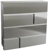 Cutie poștală BRICKS 370 x 370 x 105 mm, inox