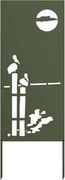 vidaXL Ecran de intimitate pentru grădină Olivengrønn 50 x 140 cm