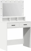 vidaXL Masă de Machiaj cu sertar Alb 79 x 41 x 135 cm Lemn compozit