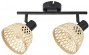 Plafoniera vintage 2 becuri E14 Rattan 3134 Rabalux
