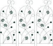 vidaXL Gard de Grădină 3 pcs Verde 112 x 39,5 cm Oțel