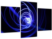 Tablou cu spirale albastre (90x60 cm)