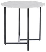 Masa rotunda de dining ALTO II 80 cm, decor marmura alba