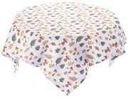 Fată de masă centrală cu imprimeu CIUPERCI 85 x 85 cm