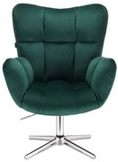 HR650CROSS Verde Catifea Scaun