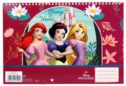 Prințesele Disney Strong Caiet de schițe spiral A/4, 30 de pagini
