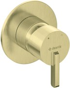 Baterie pentru dus, auriu, fara comutator, pentru corp ingropat, Deante Silia Auriu