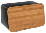 Cutie pentru paine si tocator, Negru, 37x22 cm, Five