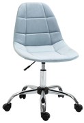 Vinsetto Scaun Rotativ pentru Birou Design Ergonomic și Ajustabil Fără Cotiere Albastru 59x59x81-91cm | Aosom Romania