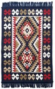 Covor rustic traditional diverse marimi Bleumarin