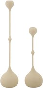 Mauro Ferretti Set Suport Lumânare Slimmy Crem 2 Bucăți Cm Ø 8X26-8X35 | Aosom Romania