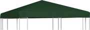 vidaXL Acoperiș de pavilion, 310 g/m², verde, 3 x 3 m
