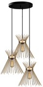 Lustră aurie din metal ø 34 cm Izmir – Squid Lighting