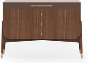 Comodă lemn masiv cu sertare Capella, 123 × 56 × 82 cm