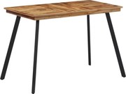 vidaXL Masă de sufragerie, 120x62x76 cm, lemn masiv de tec
