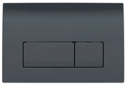 Clapeta de actionare neagra, Geberit, Delta 51 Negru lucios