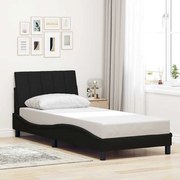 vidaXL Cadru de pat fără saltea țesătură neagră 80x200 cm