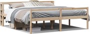 vidaXL Cadru de pat senior cu tăblie, 180x200 cm, lemn masiv de pin