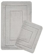 Covorașe de baie gri-deschis 2 buc. 50x80 cm Cerceve – Foutastic